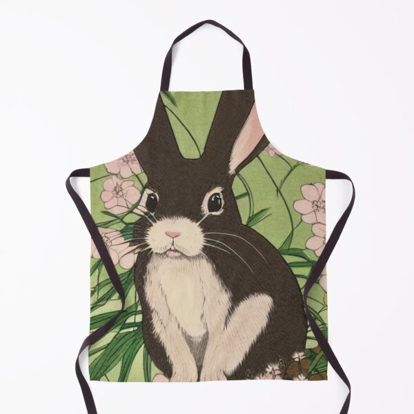 Item preview, Floral Dutch Rabbit Girl in Black designed and sold by wigobun.