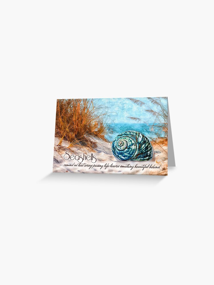 Aquarell Grußkarte Trauerkarte Postkarte Meer Strand Küste Düne Grasdüne Sonne