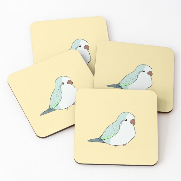 Item preview, Turquoise Opaline Quaker/Monk Parakeet Birb designed and sold by FindingMindely.