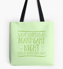 Was bei der Brettspielnacht passiert, bleibt in der Brettspielnacht Tote Bag