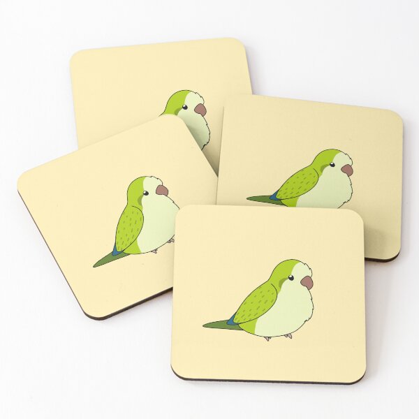 Item preview, Green Opaline Quaker/Monk Parakeet Birb designed and sold by FindingMindely.