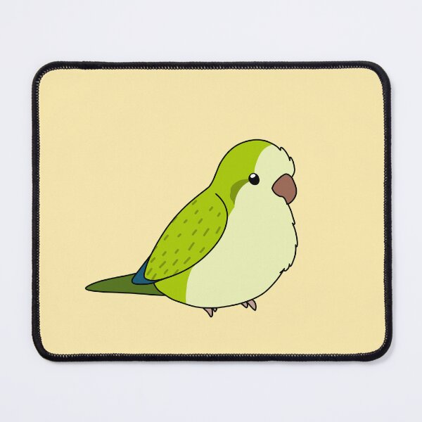 Item preview, Green Opaline Quaker/Monk Parakeet Birb designed and sold by FindingMindely.