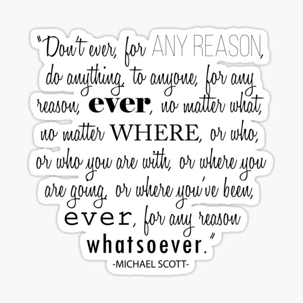 Item preview, Michael Scott's Philosophy  designed and sold by ThinkinFlicka.