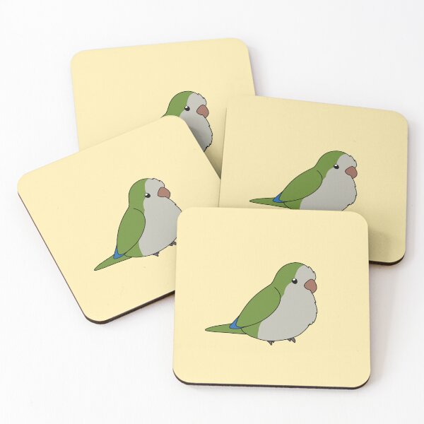 Item preview, Green Quaker/Monk Parakeet Birb designed and sold by FindingMindely.