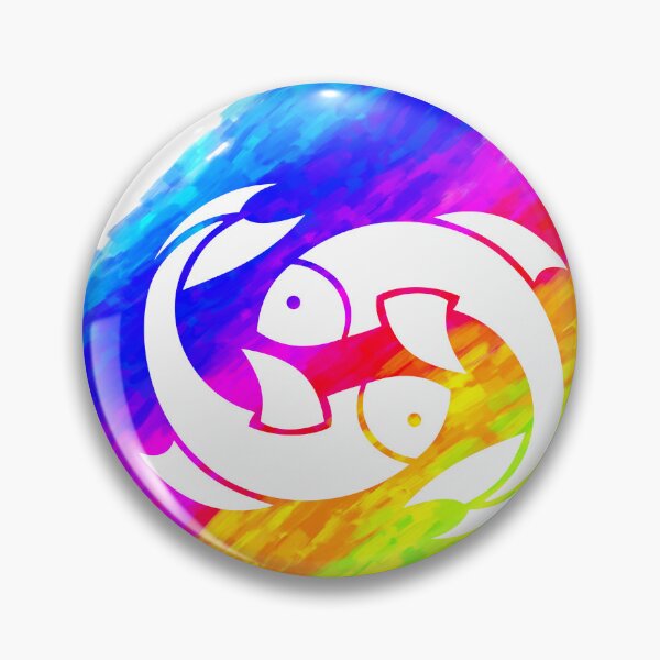 Item preview, Pisces Zodiac Sign on Oil Paint Color Patch  designed and sold by Dewlangrial.