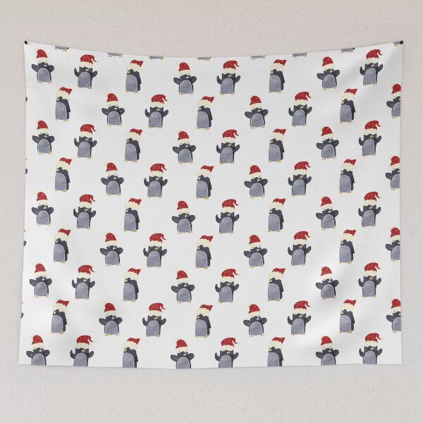 Item preview, Funny Christmas Penguins designed and sold by DailyMotivePrints.