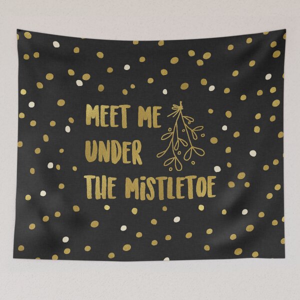 Item preview, Meet Me Under The Mistletoe Gold designed and sold by Orara Studio.