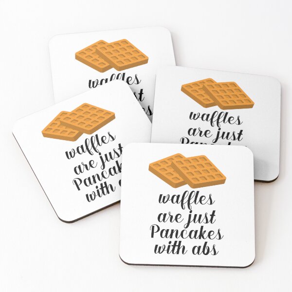 Item preview, Waffles are just Pancakes With Abs designed and sold by nextneveldesign.