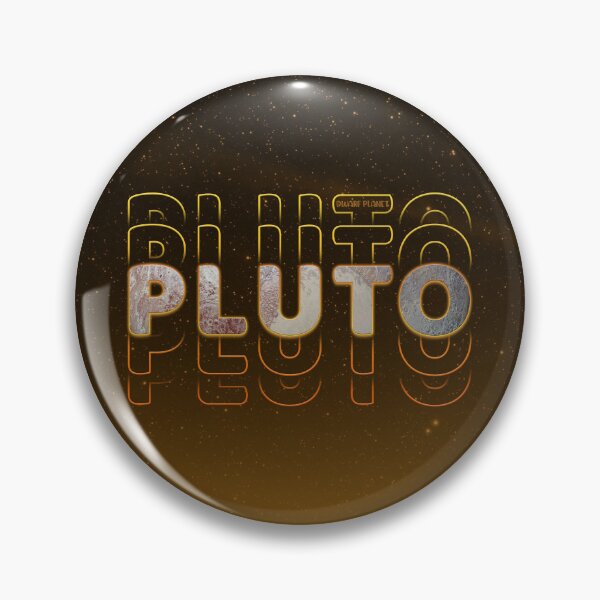 Item preview, Pluto, The Small World: Typography Art Design designed and sold by DaVinciFeather.