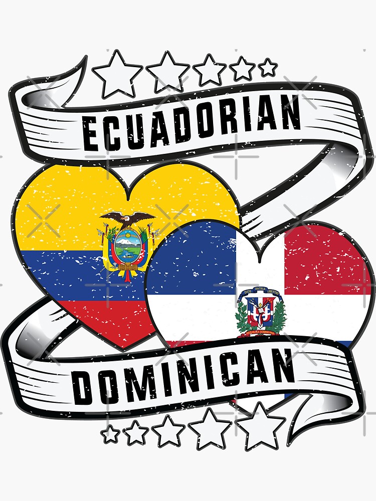 Dominican Ecuadorian Flag Shirt Half Ecuadorian And Half Dominican   Bg,f8f8f8 Flat,750x,075,f Pad,750x1000,f8f8f8 