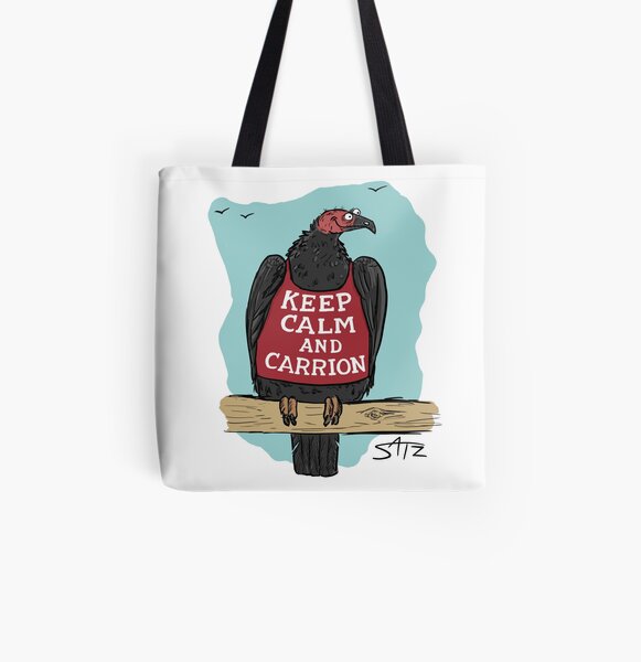 Keep calm and carrion All Over Print Tote Bag