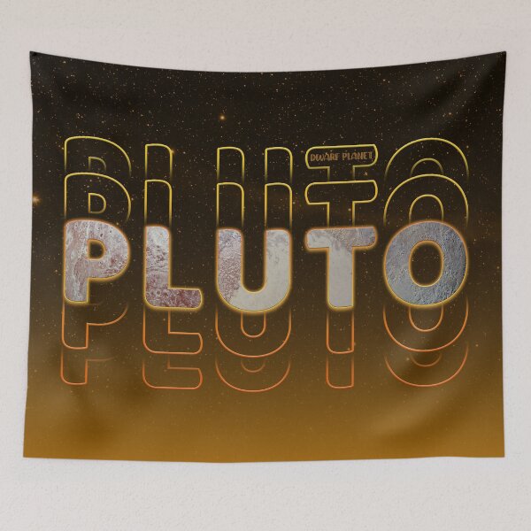 Item preview, Pluto, The Small World: Typography Art Design designed and sold by DaVinciFeather.