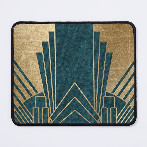 Item preview, Art Deco glamour - teal and gold designed and sold by RoseAesthetic.