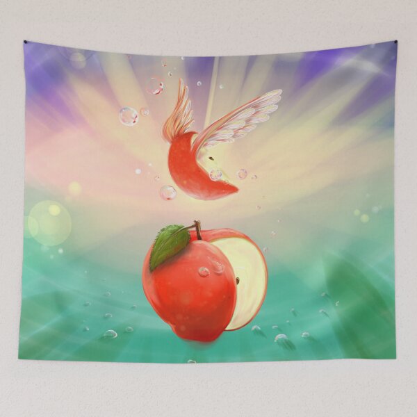 Item preview, •170•flying apple• designed and sold by SymetricPaterns.