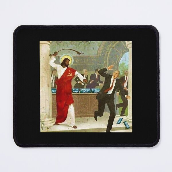 Item preview, Communist black Jesus whips Wall Street bankers Premium designed and sold by SVGHUSTLEGRIND.