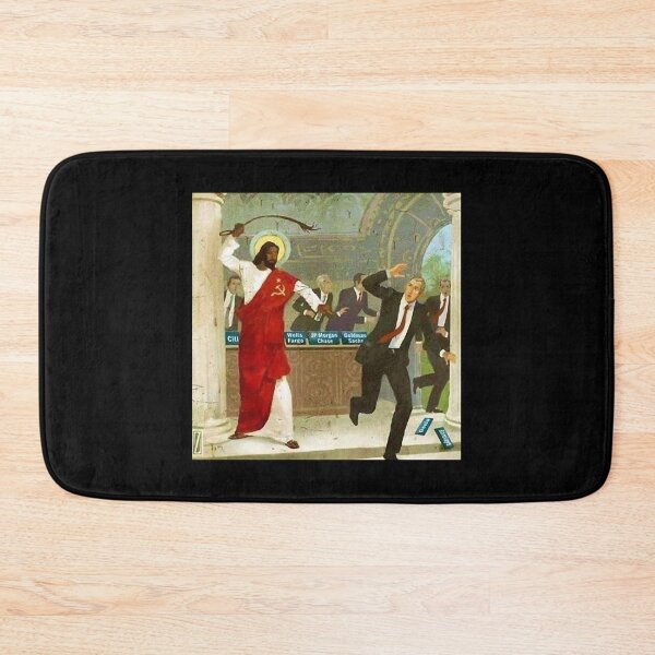 Item preview, Communist black Jesus whips Wall Street bankers Premium designed and sold by SVGHUSTLEGRIND.