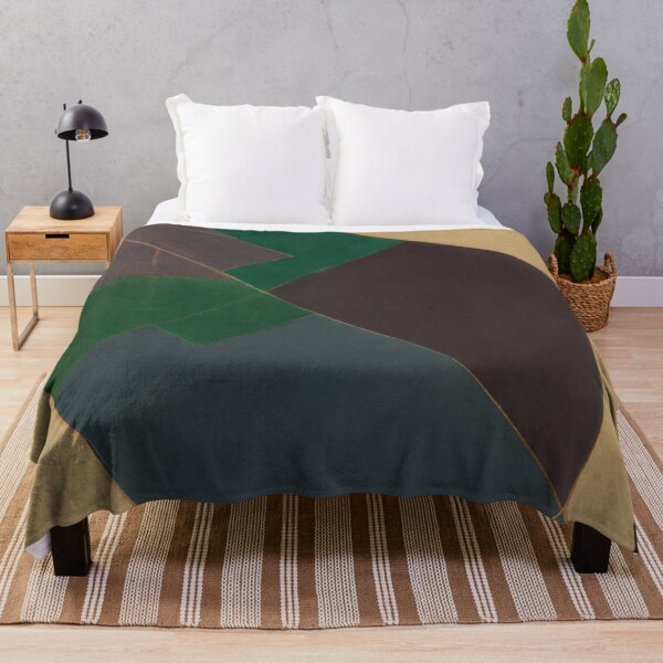 Item preview, Dark Gum Leaf and Stem - Abstract Eucalyptus Leaf Art - Dark Green, Blue, Brown and Tan designed and sold by Inomaly Art.