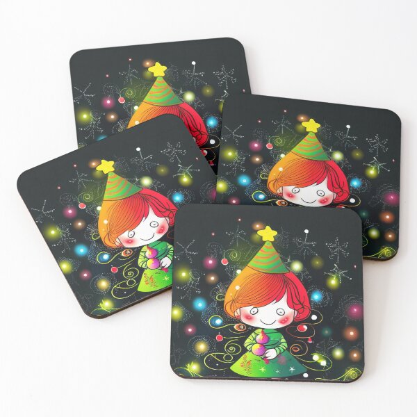 Item preview, Cute christmas fairy drawing designed and sold by XmasPatterns.