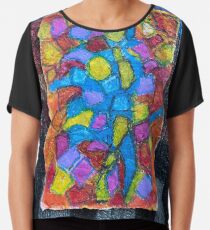 Stained glass cubism Chiffon Top