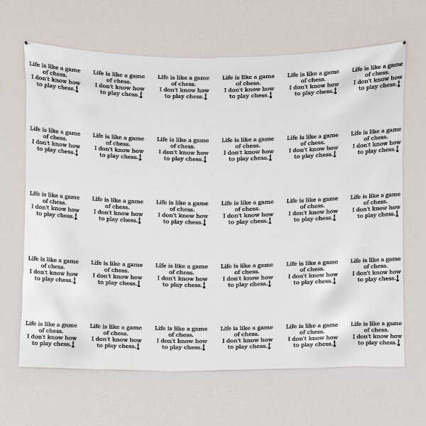 Item preview, Life is like a game of chess designed and sold by muchhappier.