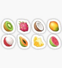 Frucht 'Emoji' Muster Sticker