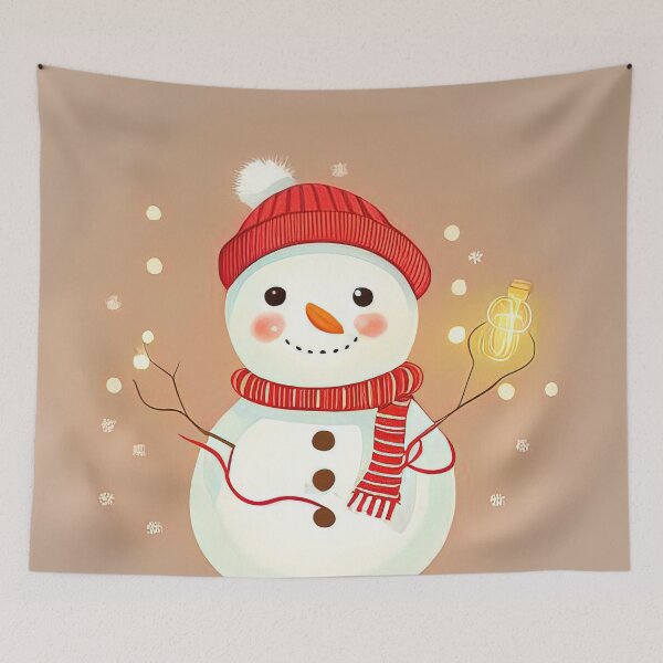 Item preview, Cute christmas snowdoll greeting card for christmas designed and sold by XmasPatterns.