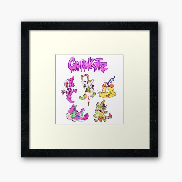 GUROKATZ full! Framed Art Print