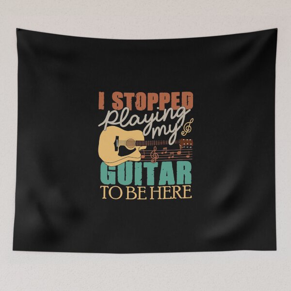 Item preview, I Stopped Playing My Guitar To Be Here Shirt Racerback Tank Top designed and sold by jalagorezzioi.