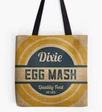 Vintage Burlap Dixie Egg Mash Feed Sack Tote Bag