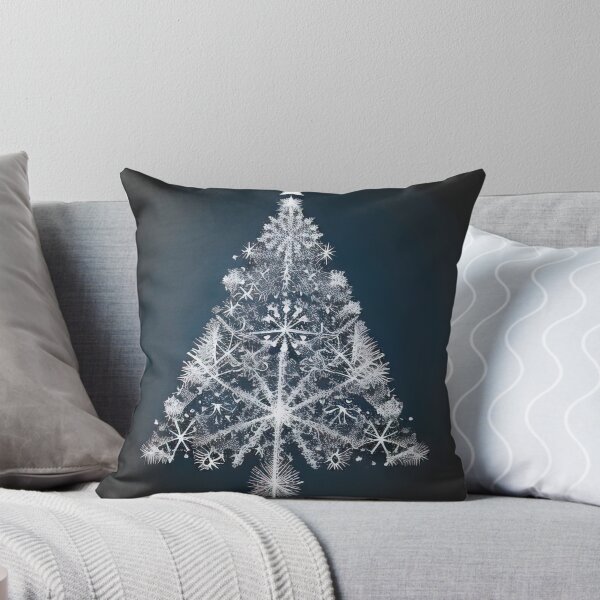 Item preview, Christmas card design snowflakes as a christmas tree designed and sold by XmasPatterns.