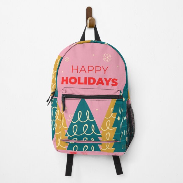 Item preview, Happy Holidays Retro Pink designed and sold by MaiZephyr.