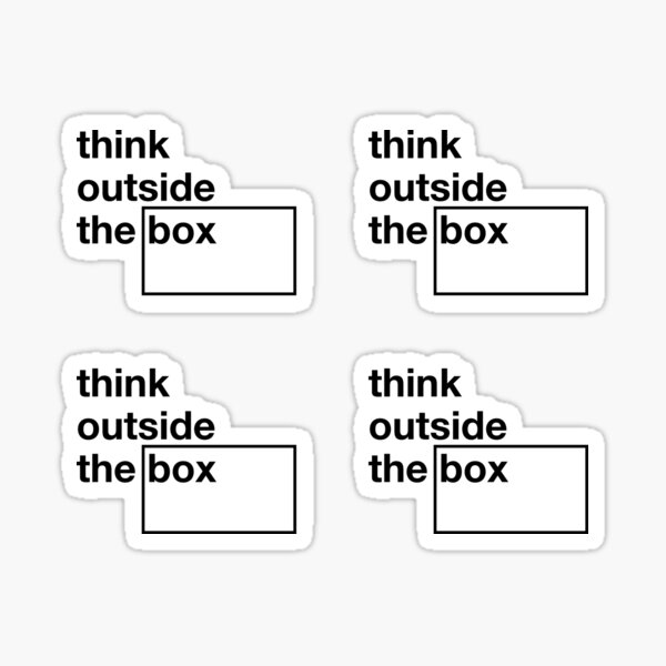 Think Outside Sticker — Feel-good stickers, cards, & pins