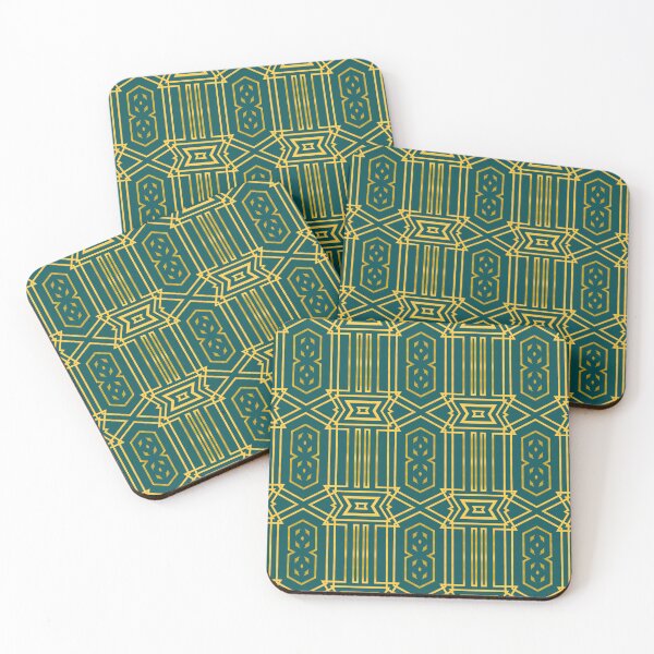Item preview, Art Deco Green and Gold designed and sold by ScaleDesigns.