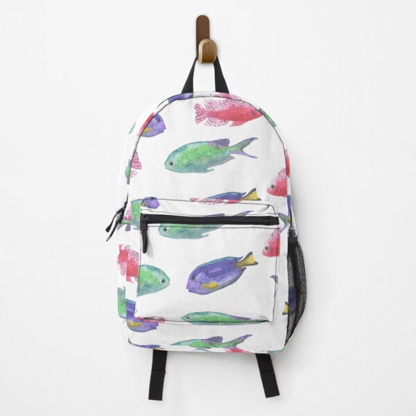 Item preview, Watercolor colorful fish pattern designed and sold by Pavnud.