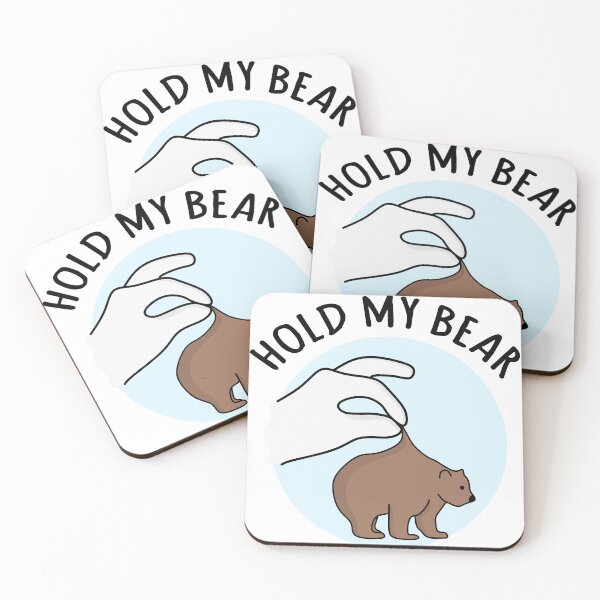 Item preview, Hold My Bear : Hold My Beer Pun Quote designed and sold by EnzoVectorism.