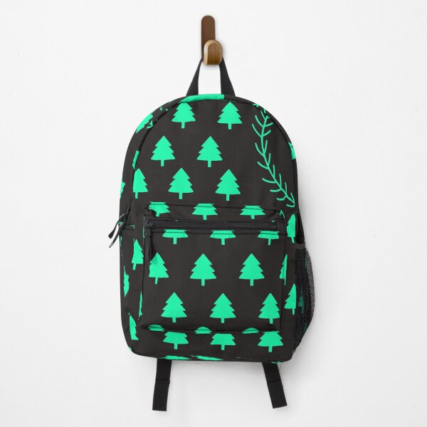 Item preview, Christmas Trees Neon Simple Pattern Dark Background designed and sold by PatternBestFan.