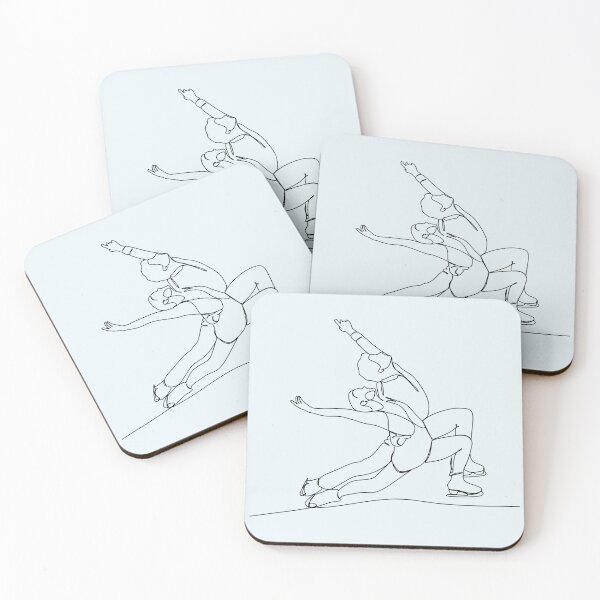 Item preview, Dance of skaters. Linear art. Assorted. designed and sold by AllaLineArt.