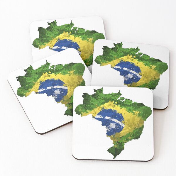 Item preview, Flag and map of Brazil designed and sold by footballma44.