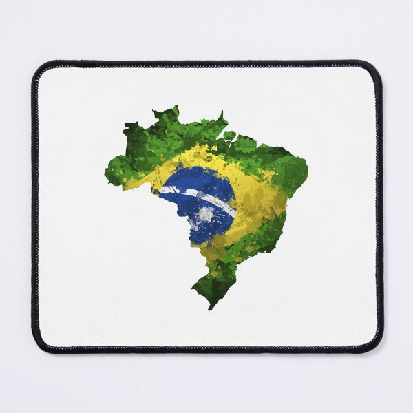 Item preview, Flag and map of Brazil designed and sold by footballma44.