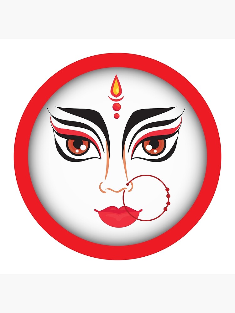 Jai Mata di Logo, Durga Maa art, Ambe maa symbol, Navratri Logo in hindi  calligraphy, Hindu Festival logo, Translation - Jai Mata di Stock Vector |  Adobe Stock