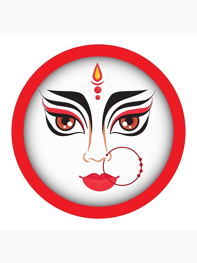 Premium Vector | Durga maa icon vector illustration