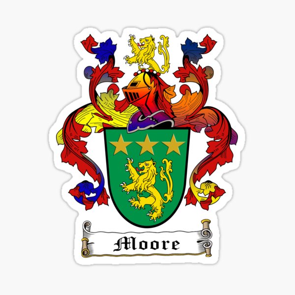 moore-family-crest-sticker-for-sale-by-cathaldevlin-redbubble