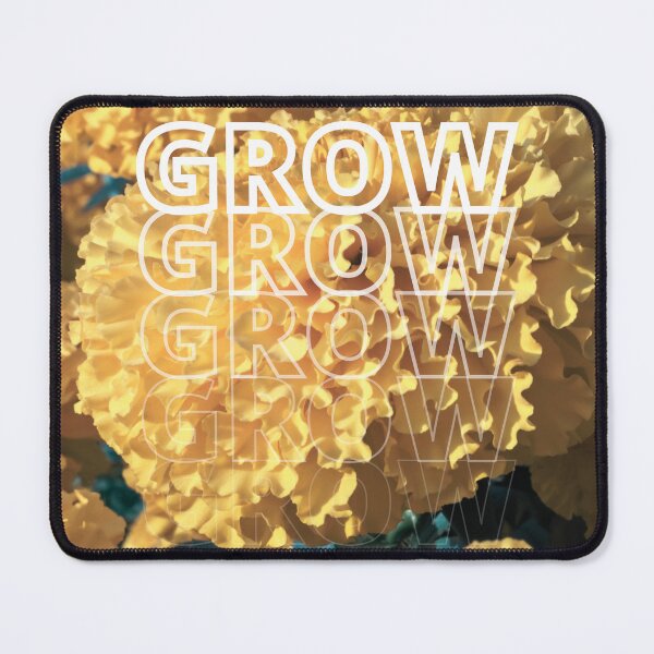 Item preview, GROW (above) - Warm Vintage Yellow Flower Blossoms designed and sold by AliceSLee.