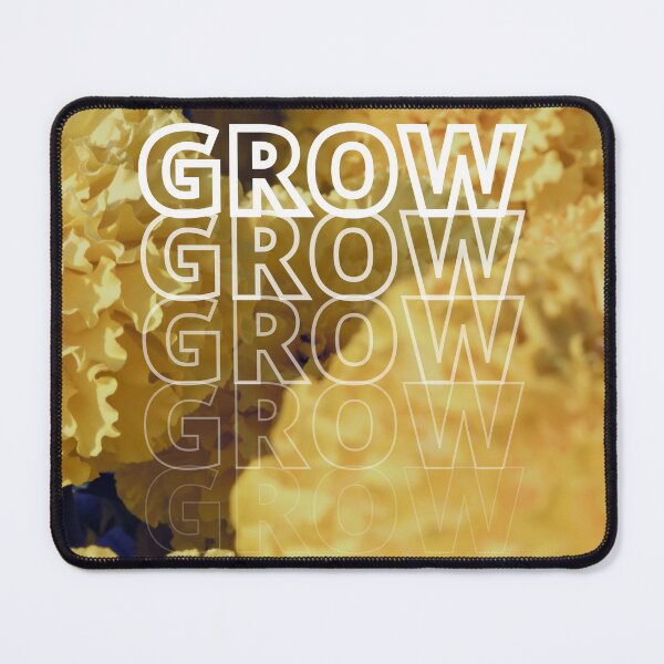 Item preview, GROW (above) - Vintage Yellow Floral Blooms designed and sold by AliceSLee.