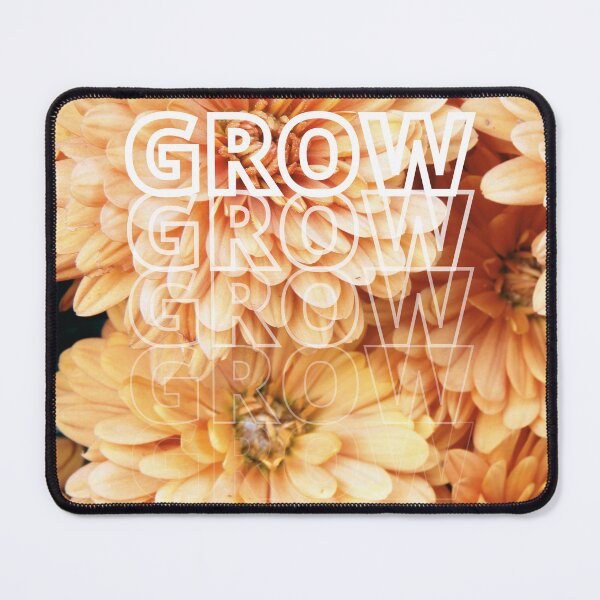 Item preview, GROW (above) - Warm Yellow Orange Flowers designed and sold by AliceSLee.