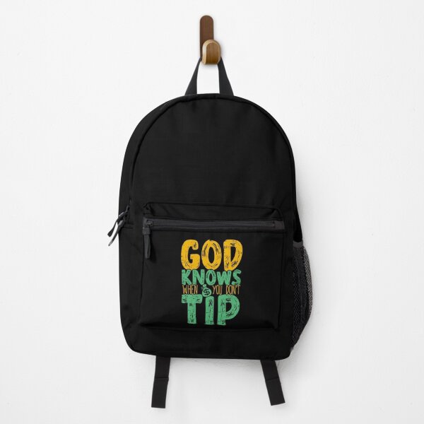 Item preview, God Knows When You Don't Tip - Funny Waitress meme designed and sold by ZETTIF ⭐⭐⭐⭐⭐.