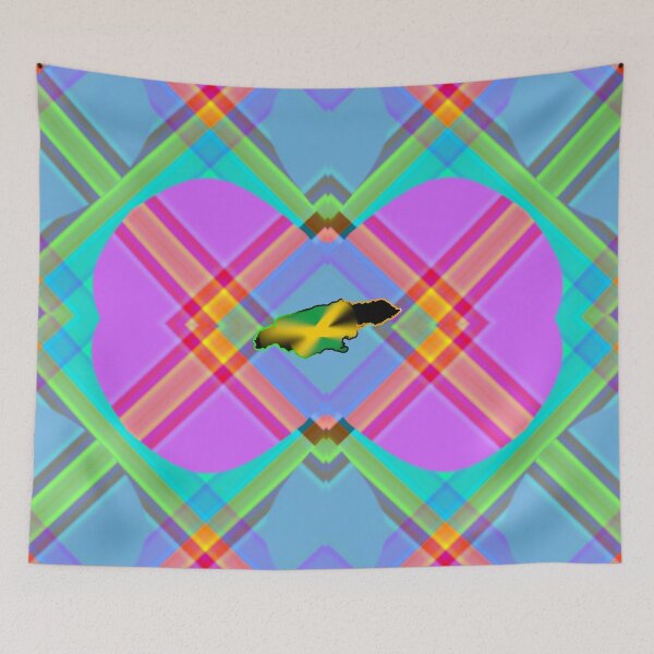 Item preview,  UNFORGETTABLE WEST INDIES CHRISTMAS SOUVENIRS - UNIQUE ABSTRACT CARIBBEAN GEOMETRIC PATTERN - GREATJAMAICAN VIBES FLAG INSPIRATION designed and sold by Ralek.