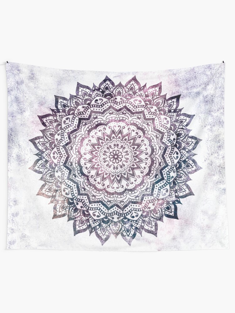Alternate view of JEWEL MANDALA Tapestry