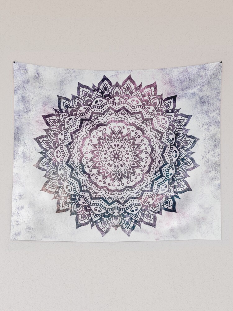 Thumbnail 2 of 3, Tapestry, JEWEL MANDALA designed and sold by nikamartinez.