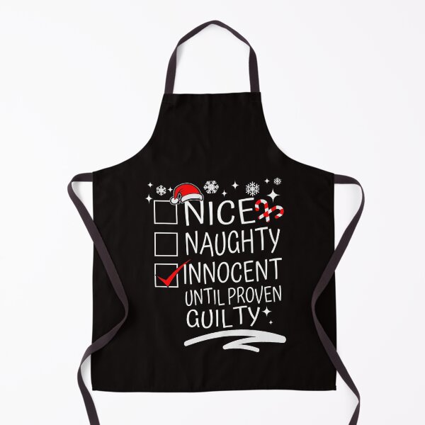 Item preview, Nice Naughty Innocent Until Proven Guilty Funny Christmas Family Group Santa's List designed and sold by HalloweenGift.